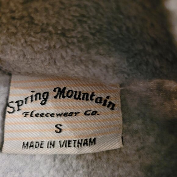 Light gray fleece jacket with slight imperfections on sleeves, size Small - Picture 4 of 5